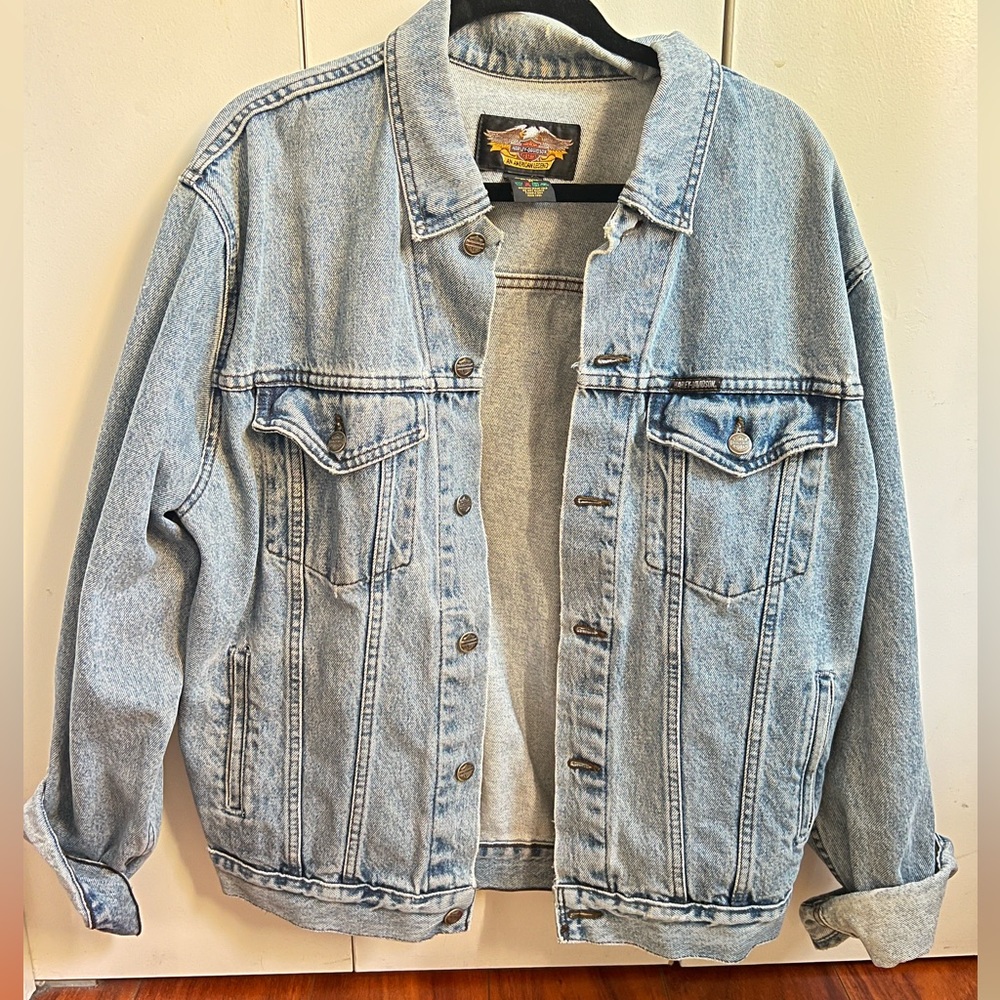 Vintage Men’s Harley Davidson Jean Jacket